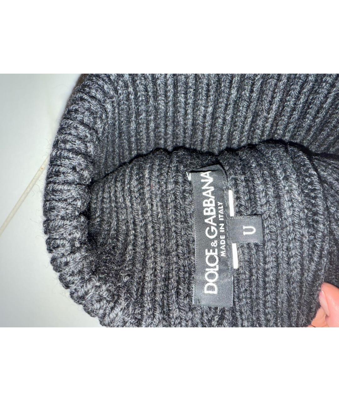 DOLCE&GABBANA Черная шапка, фото 4