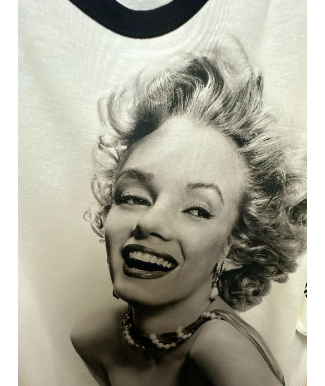 DOLCE&GABBANA Белая хлопковая футболка, фото 4