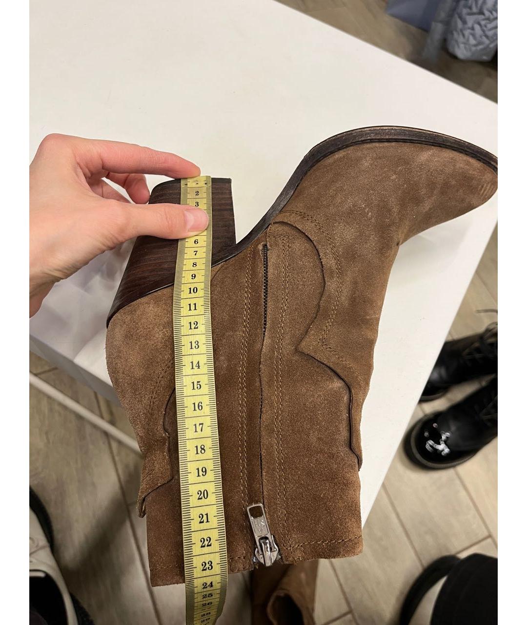 ASH Коричневые замшевые ботильоны, фото 6