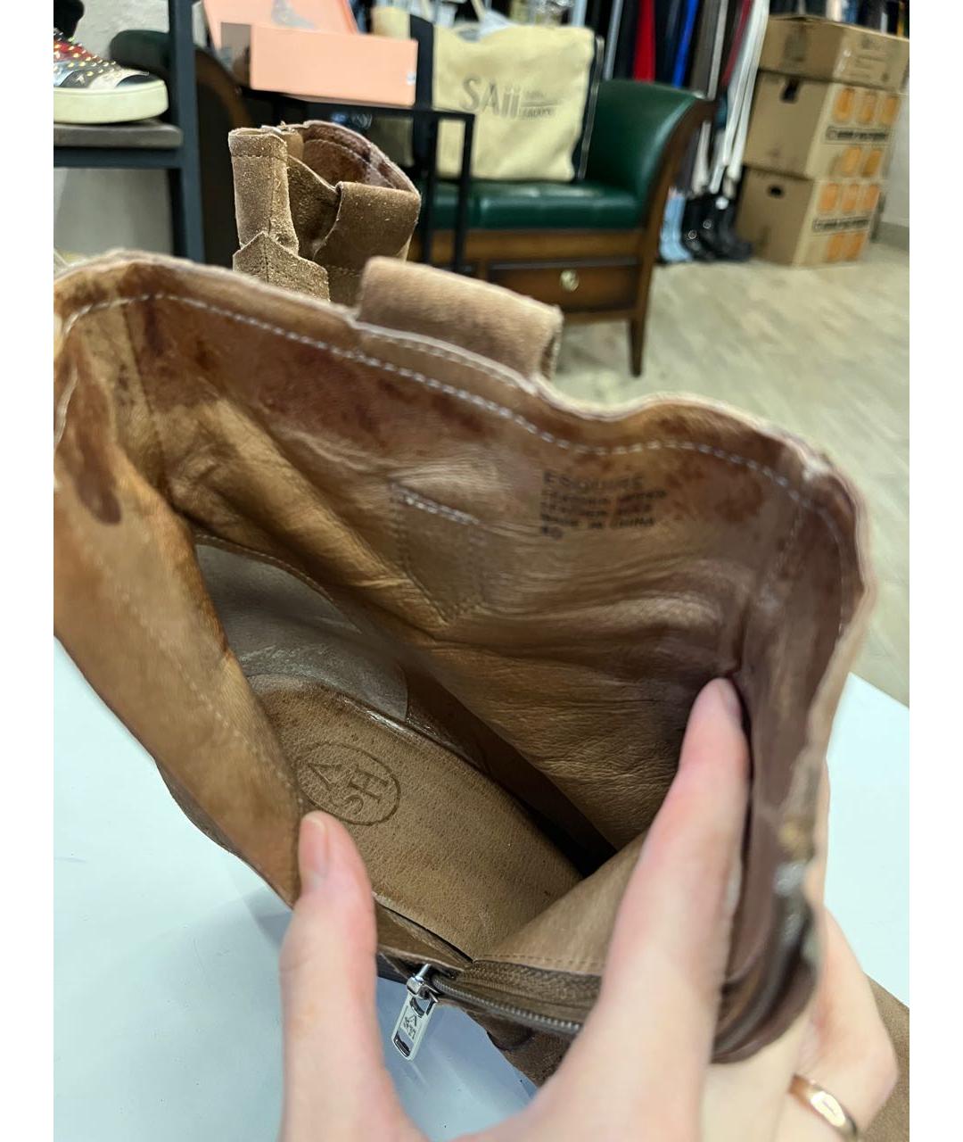 ASH Коричневые замшевые ботильоны, фото 8