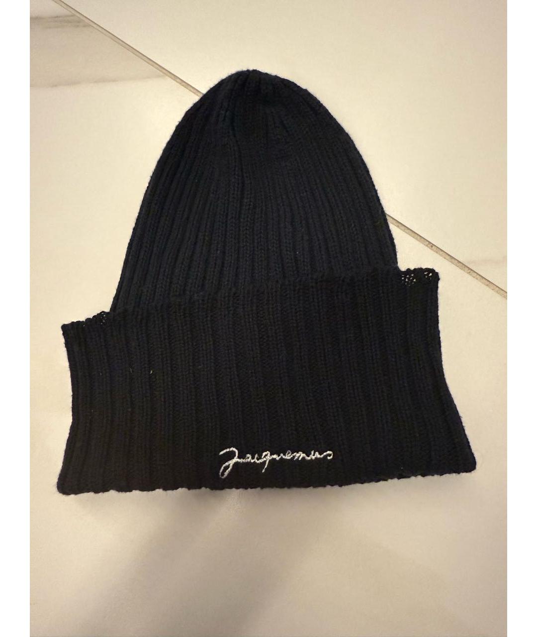 JACQUEMUS Черная шапка, фото 5