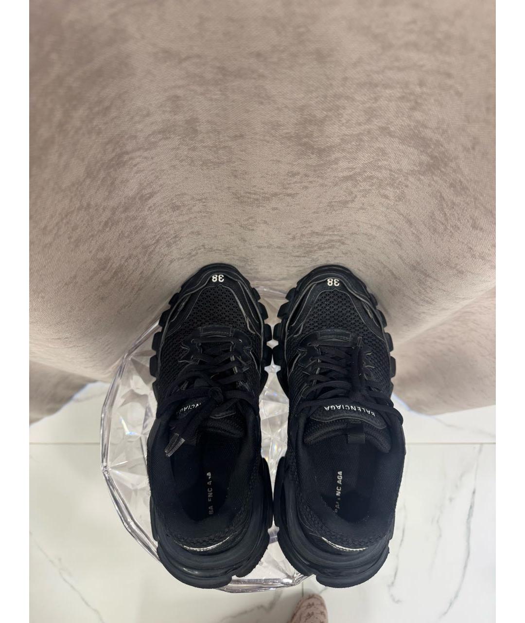 BALENCIAGA Черные текстильные кроссовки, фото 3