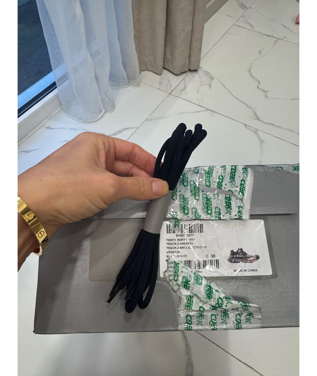 BALENCIAGA Черные текстильные кроссовки, фото 8