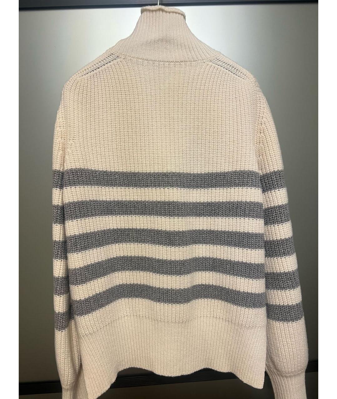 ERMANNO SCERVINO Бежевый шерстяной джемпер / свитер, фото 7