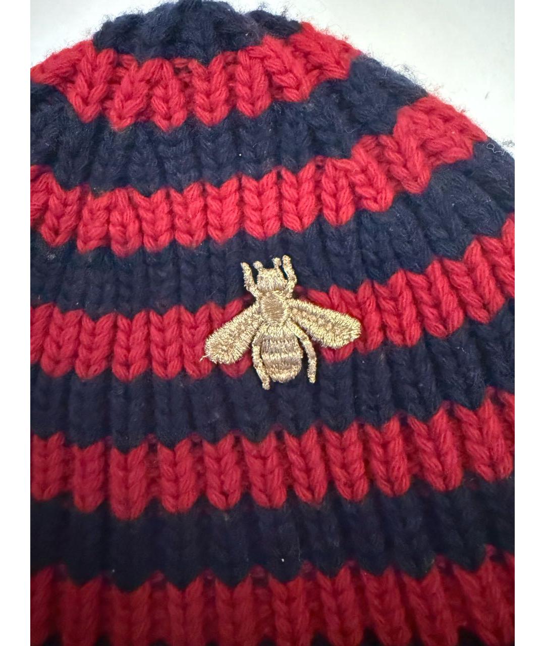 GUCCI Черная шерстяная шапка, фото 3