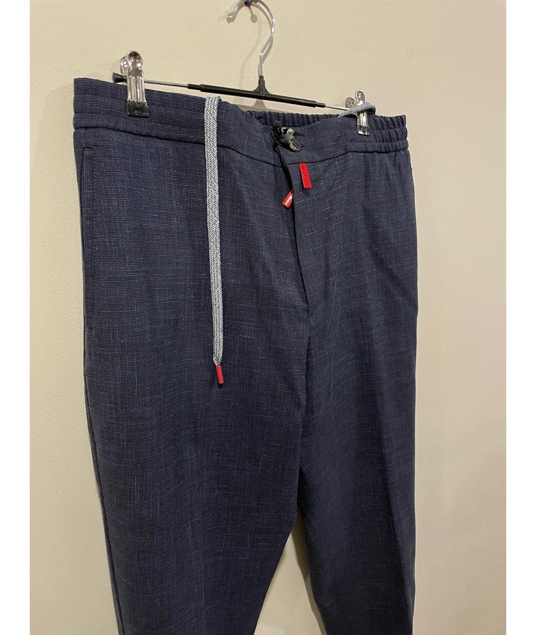 KITON Темно-синие повседневные брюки, фото 3
