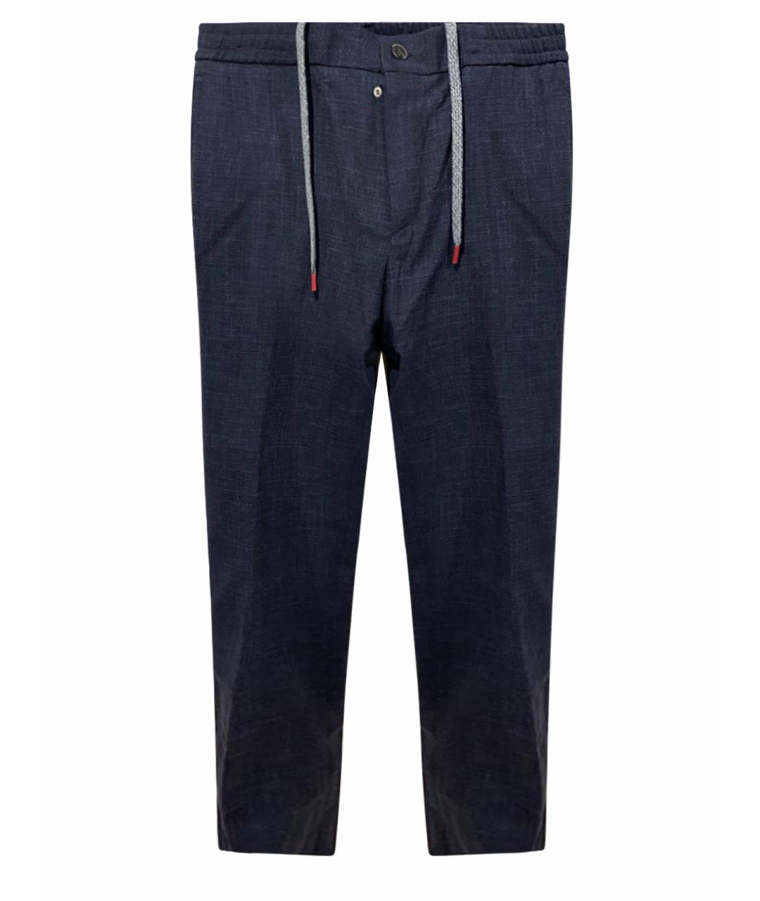 KITON Темно-синие повседневные брюки, фото 1