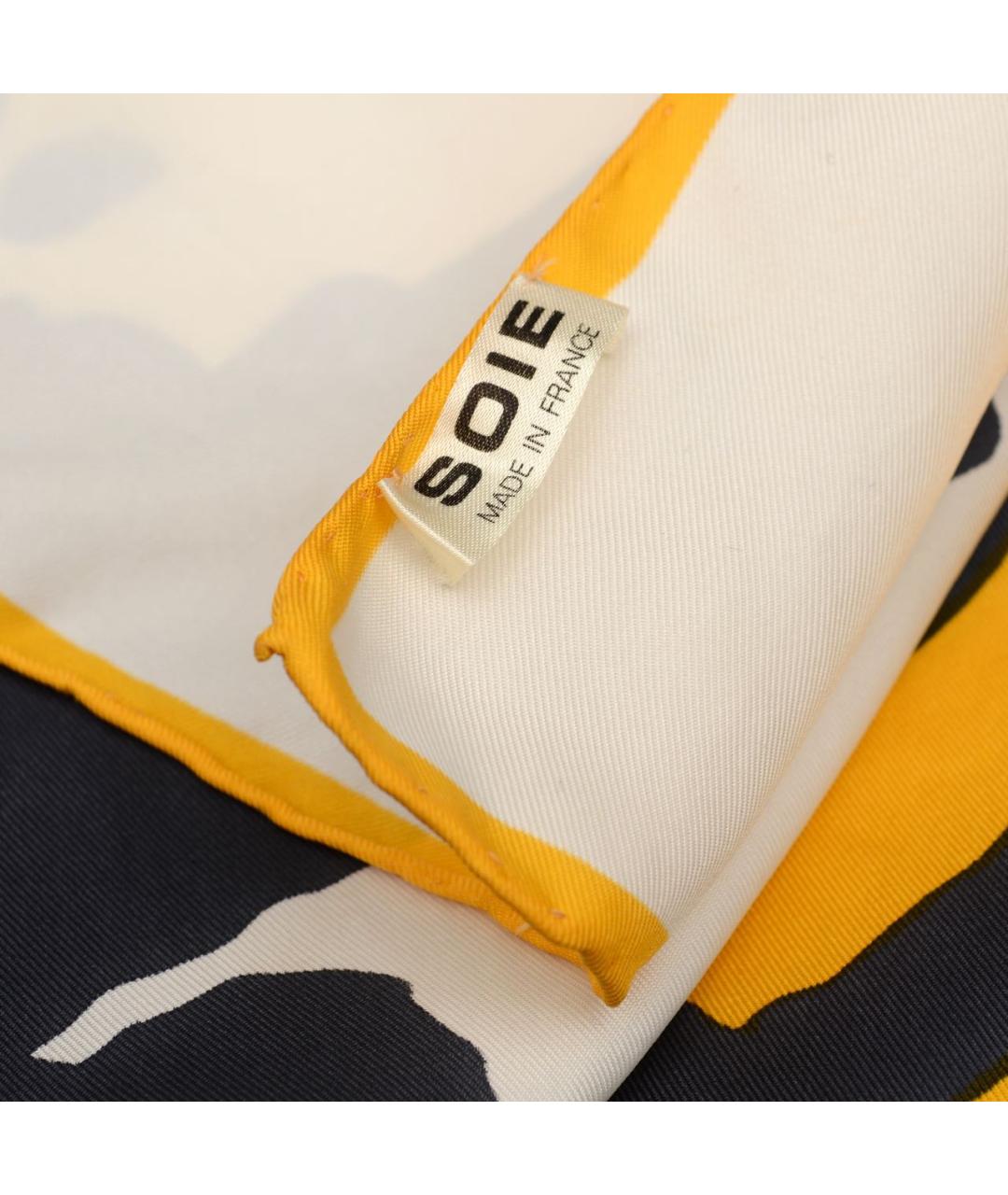 PATOU Желтый шелковый платок, фото 3