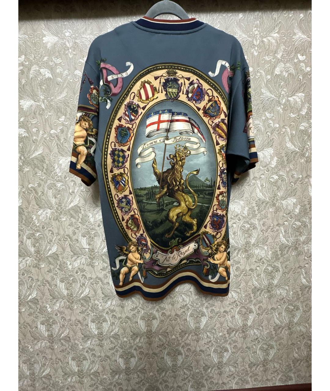 DOLCE&GABBANA Мульти хлопко-эластановая футболка, фото 2