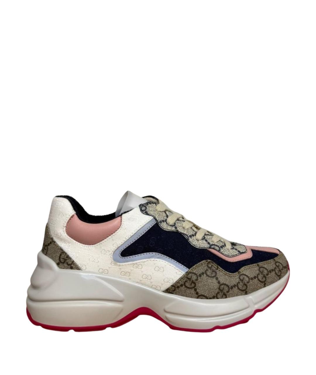 GUCCI Бежевые кроссовки, фото 1