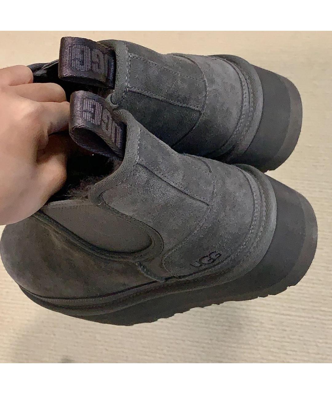 UGG AUSTRALIA Серые замшевые ботинки, фото 5