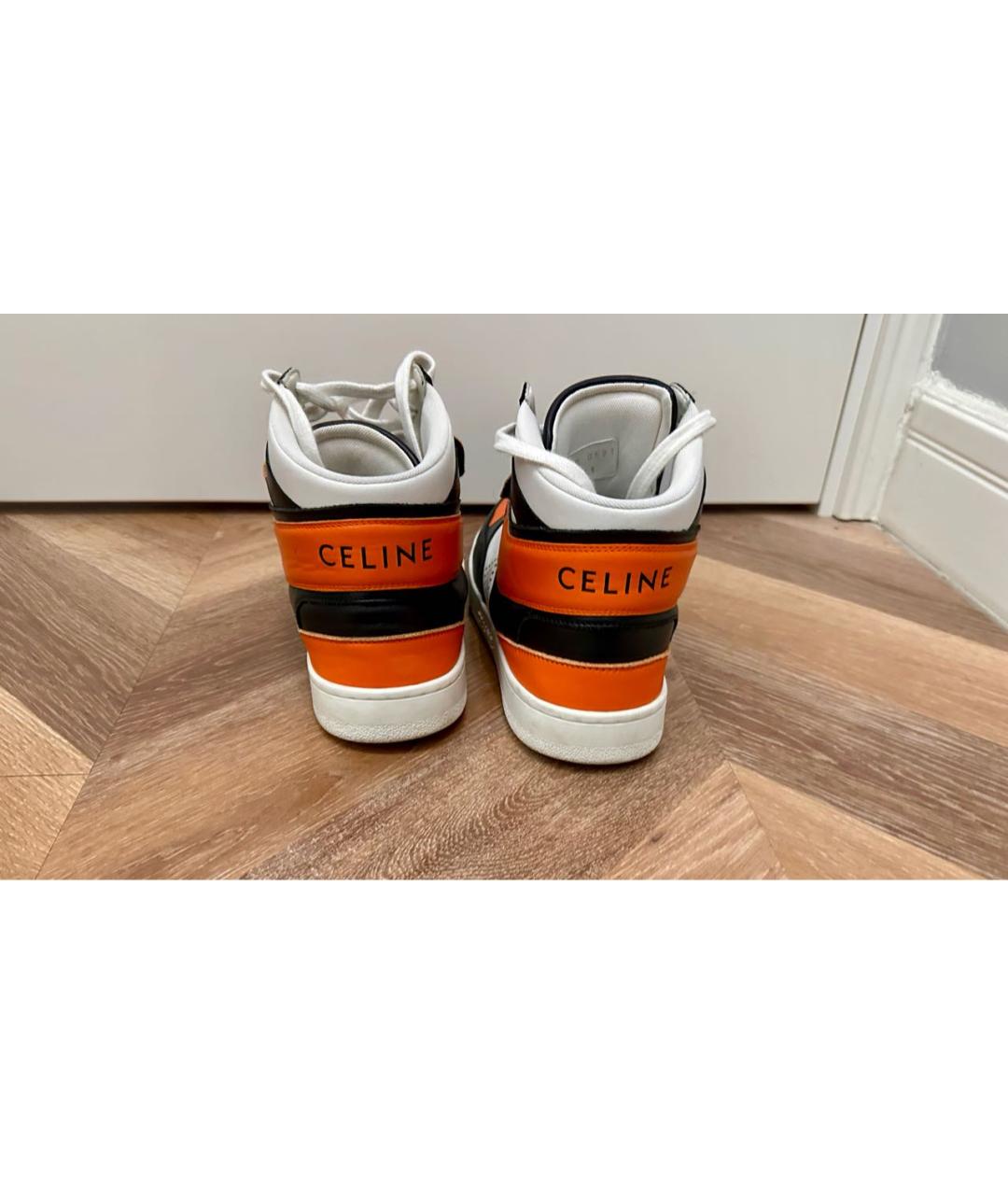 CELINE Мульти кожаные высокие кроссовки / кеды, фото 3