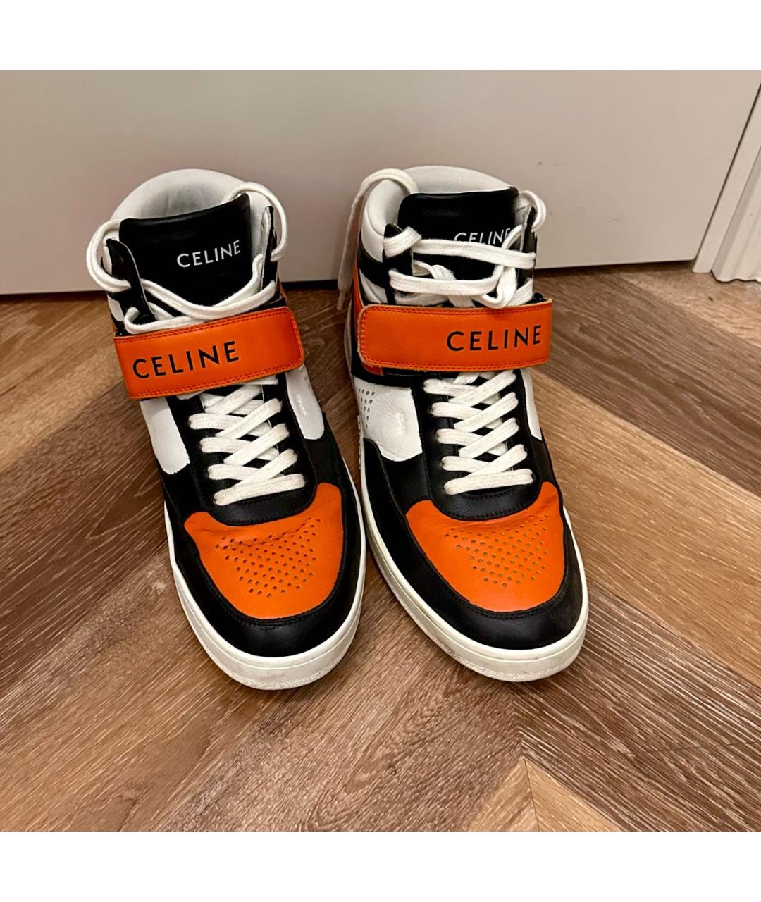 CELINE Мульти кожаные высокие кроссовки / кеды, фото 2