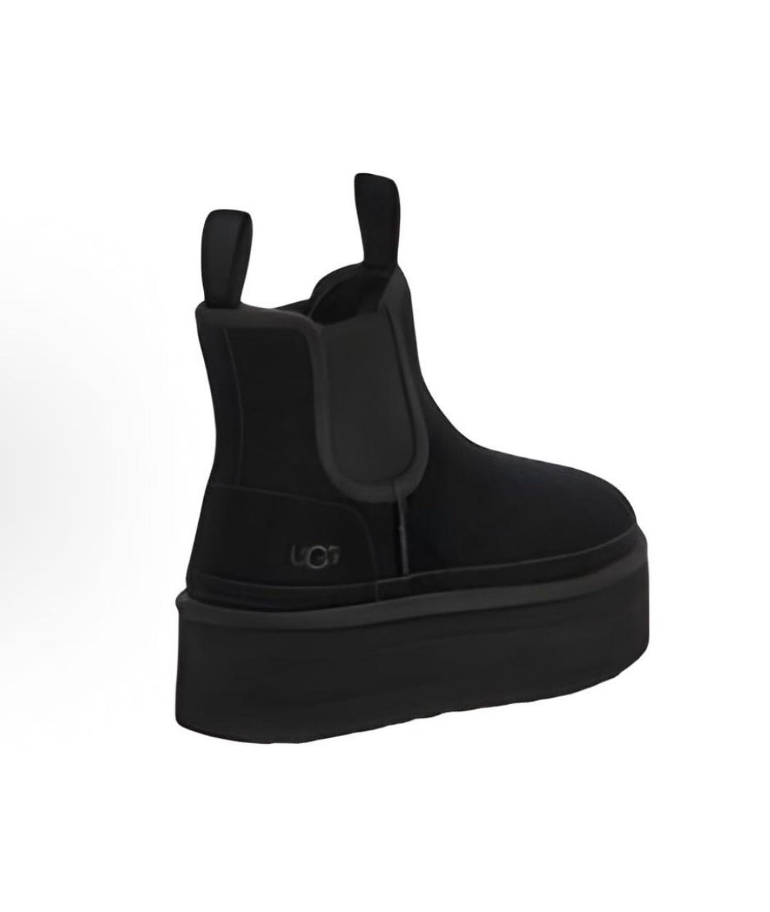 UGG AUSTRALIA Черные замшевые ботинки, фото 2