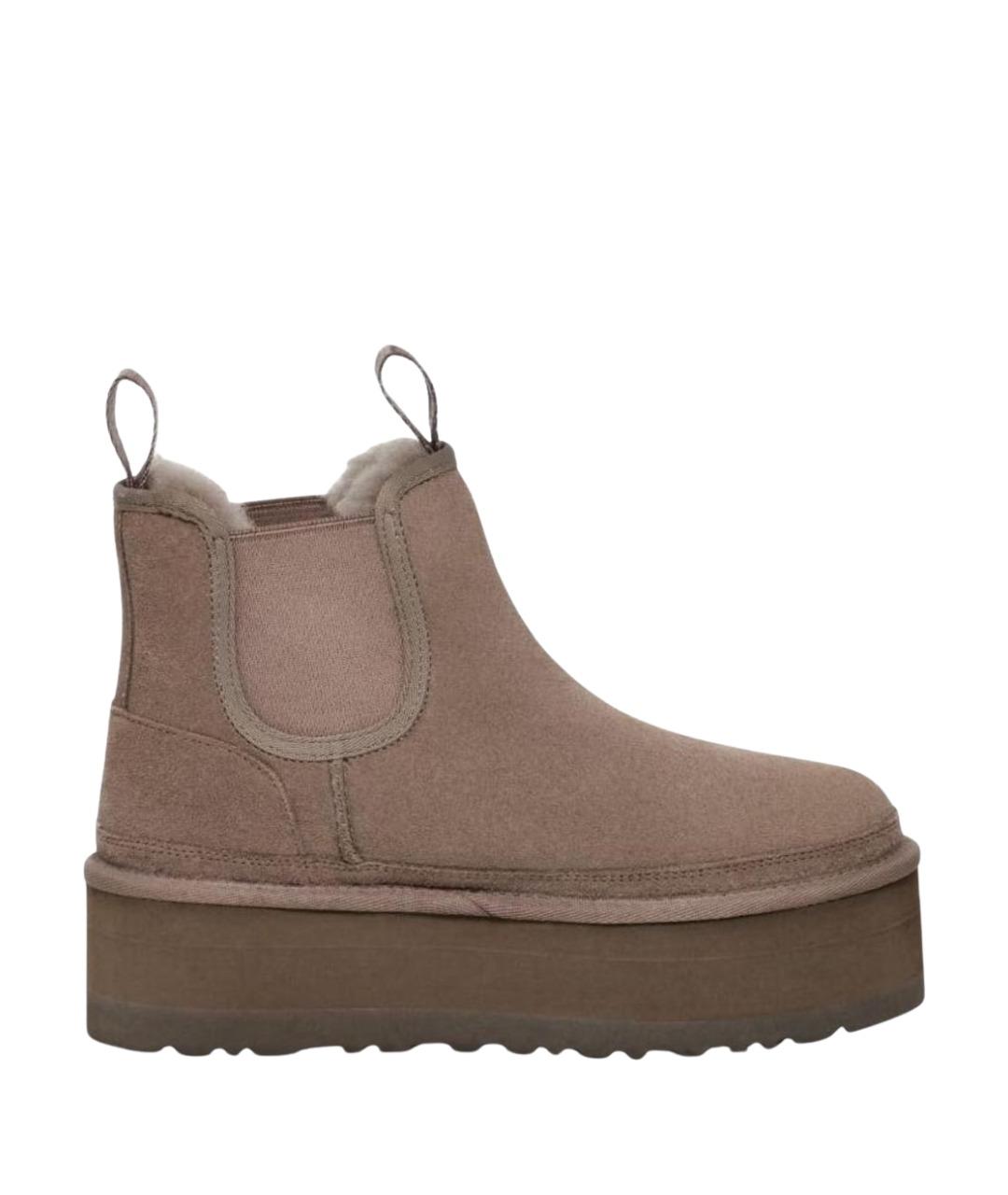 UGG AUSTRALIA Бежевые замшевые ботинки, фото 1