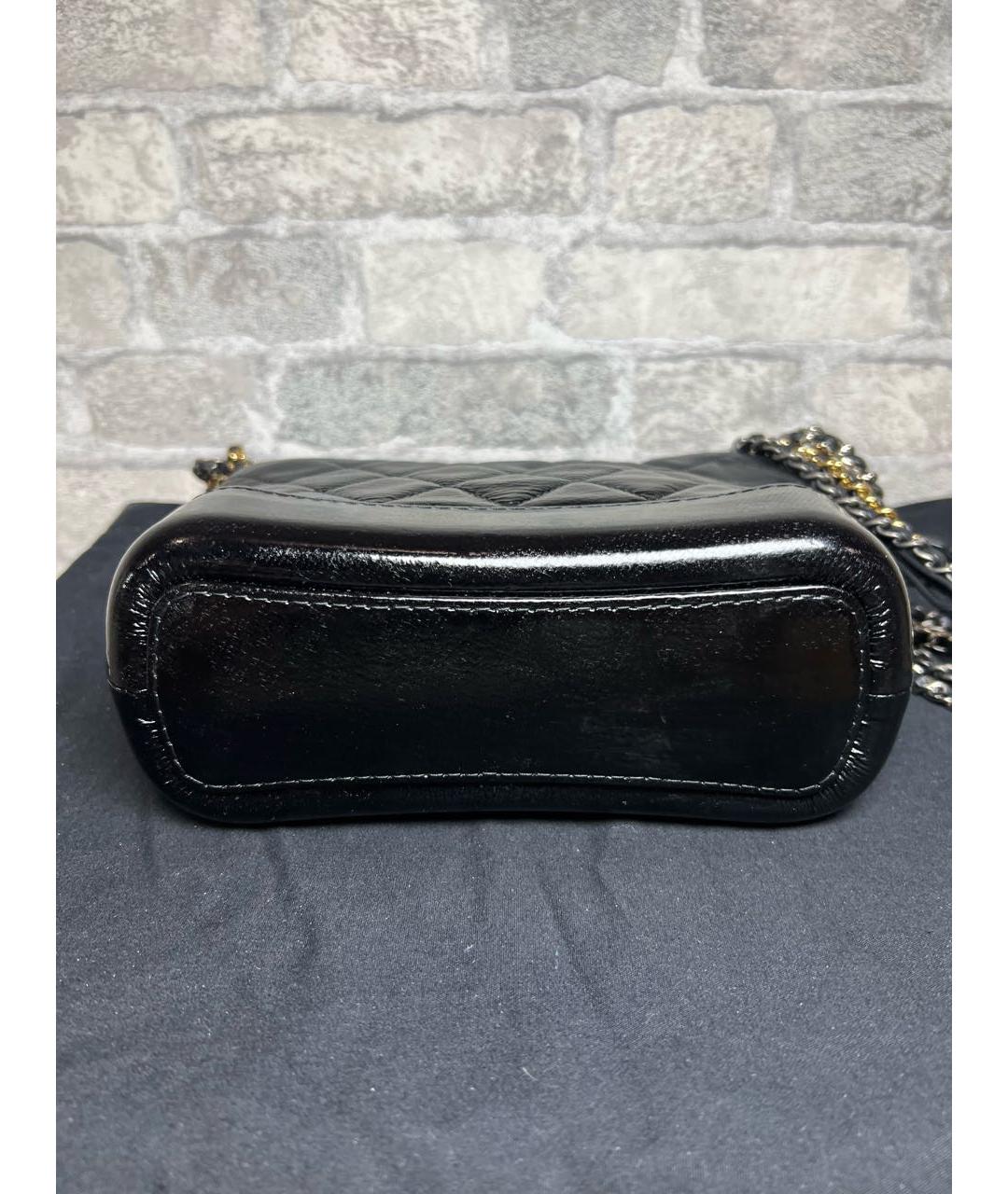 CHANEL Черная кожаная сумка через плечо, фото 6