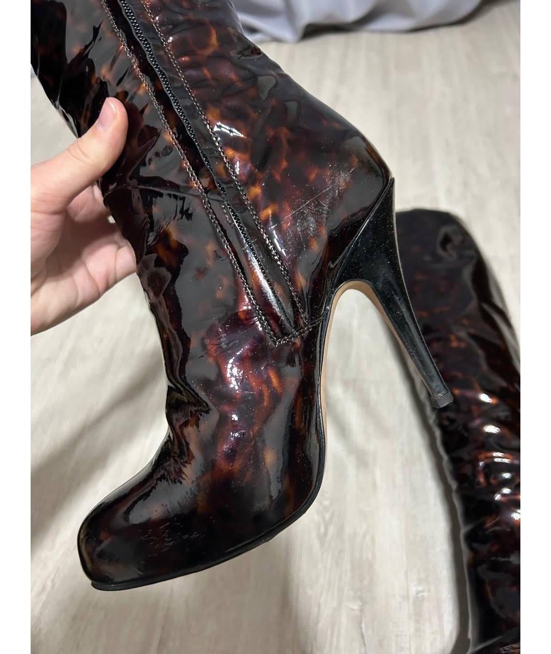 GIUSEPPE ZANOTTI DESIGN Мульти сапоги из лакированной кожи, фото 5