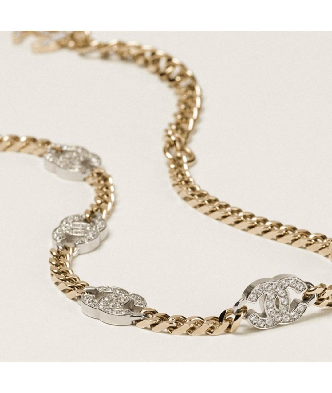 CHANEL Золотой металлический чокер, фото 2