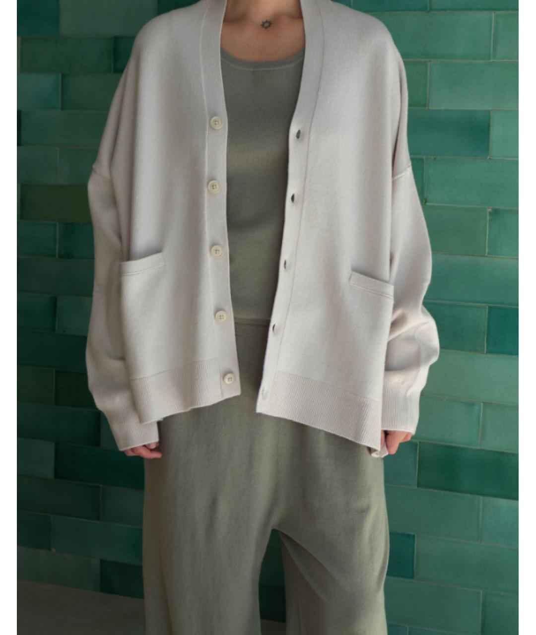 EXTREME CASHMERE Серый кашемировый кардиган, фото 3