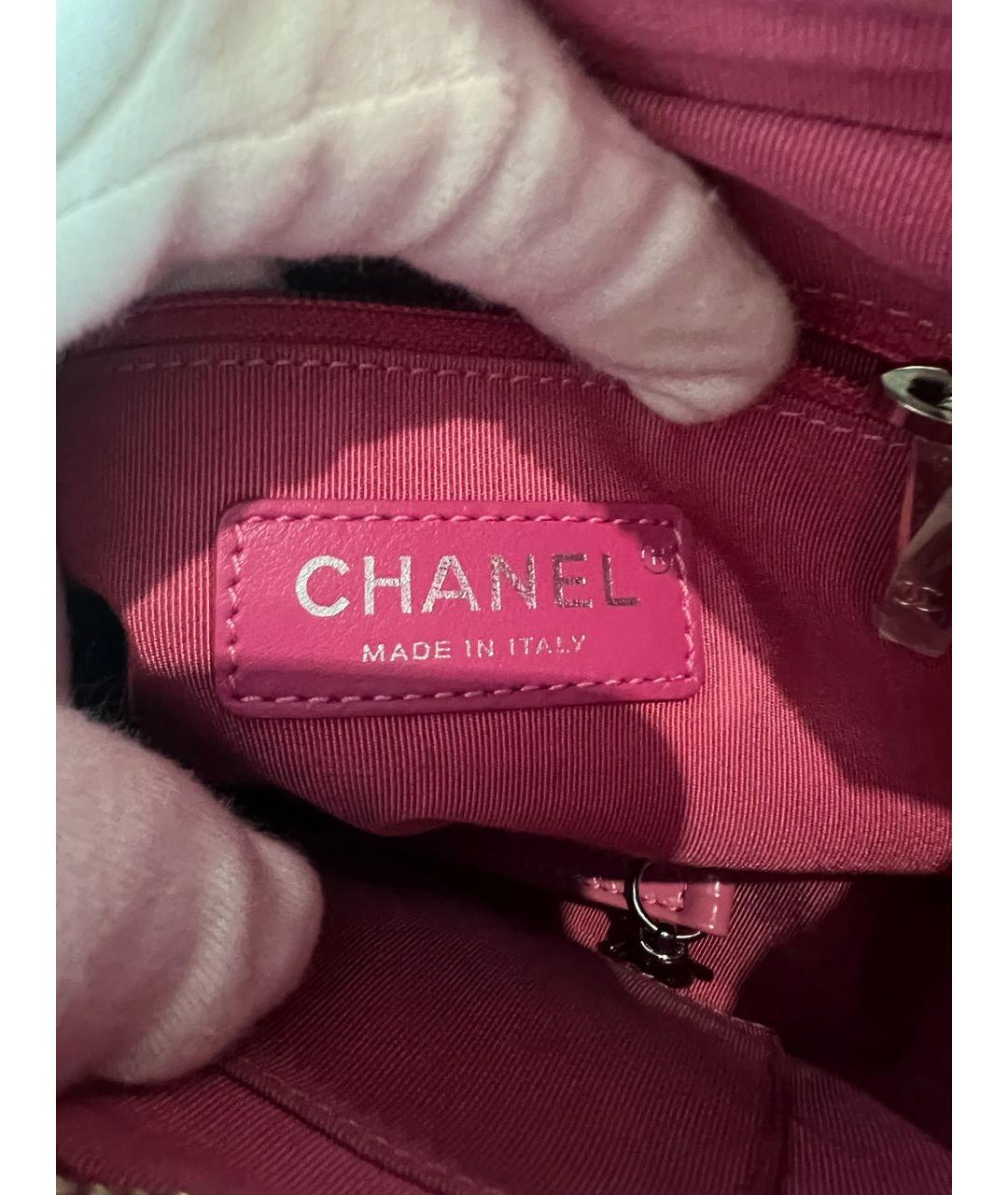 CHANEL Розовая кожаная сумка через плечо, фото 8