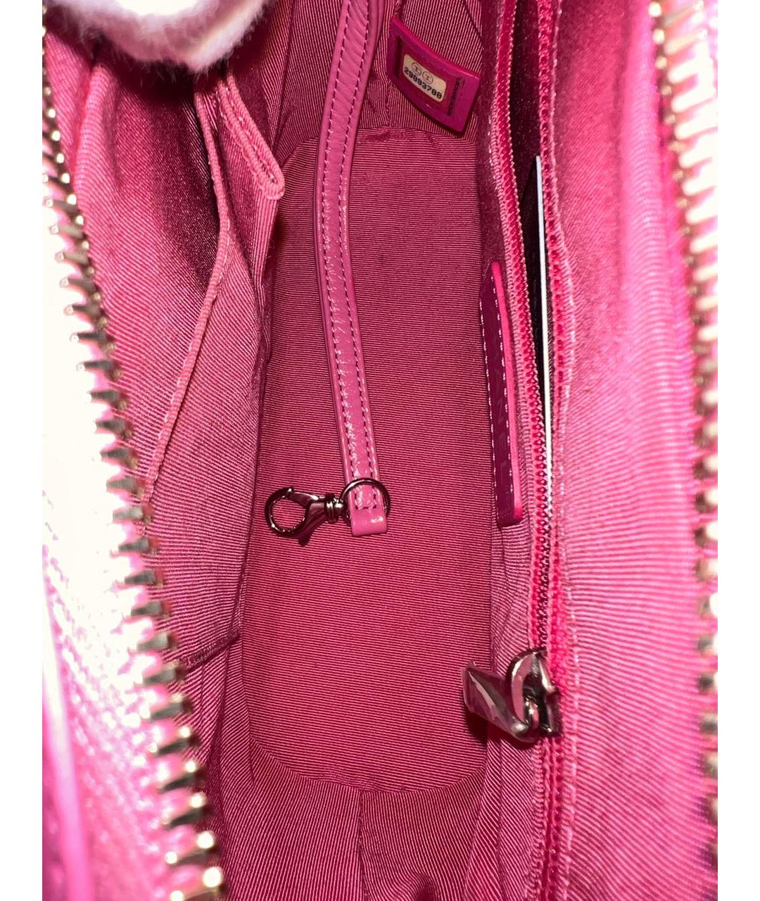 CHANEL Розовая кожаная сумка через плечо, фото 7