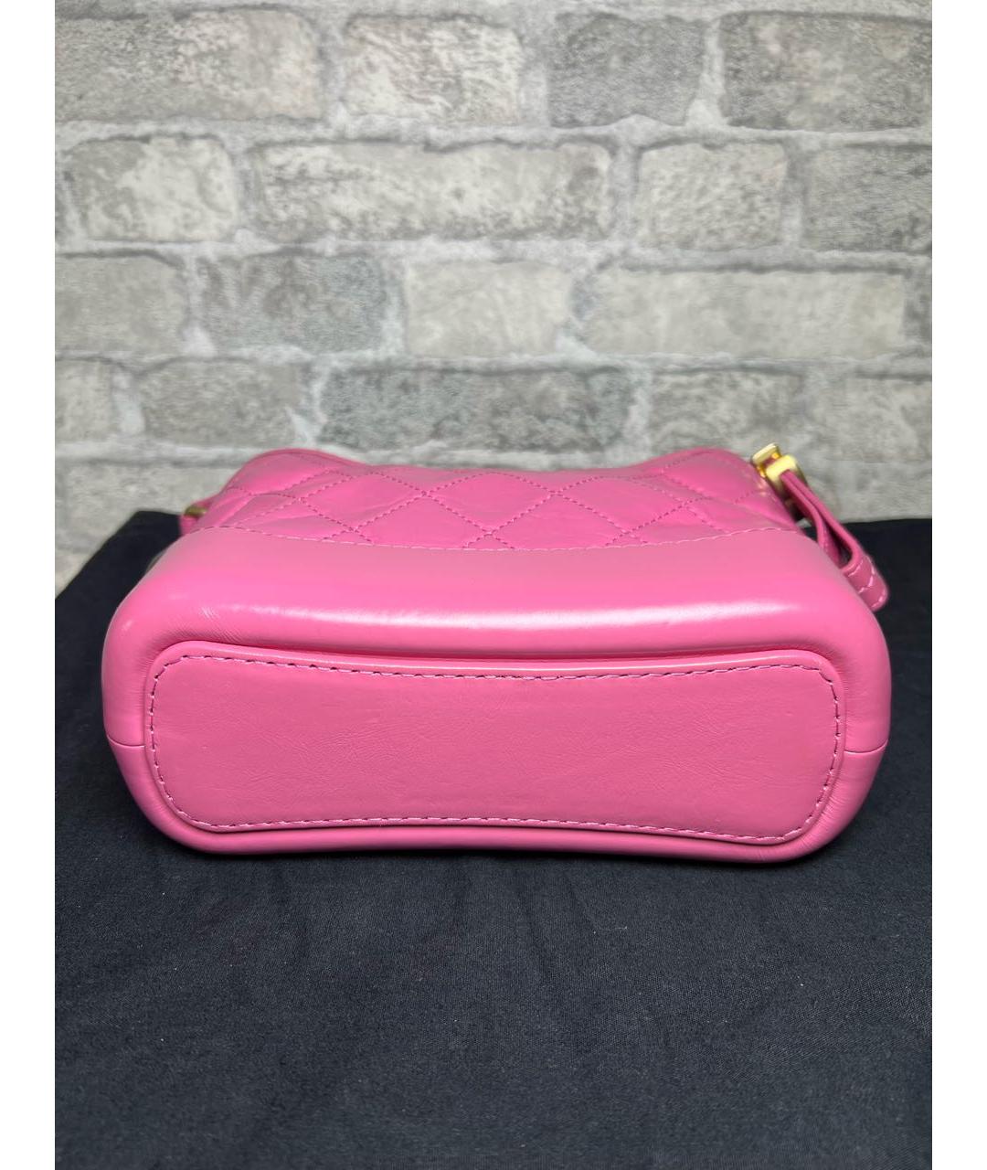 CHANEL Розовая кожаная сумка через плечо, фото 6