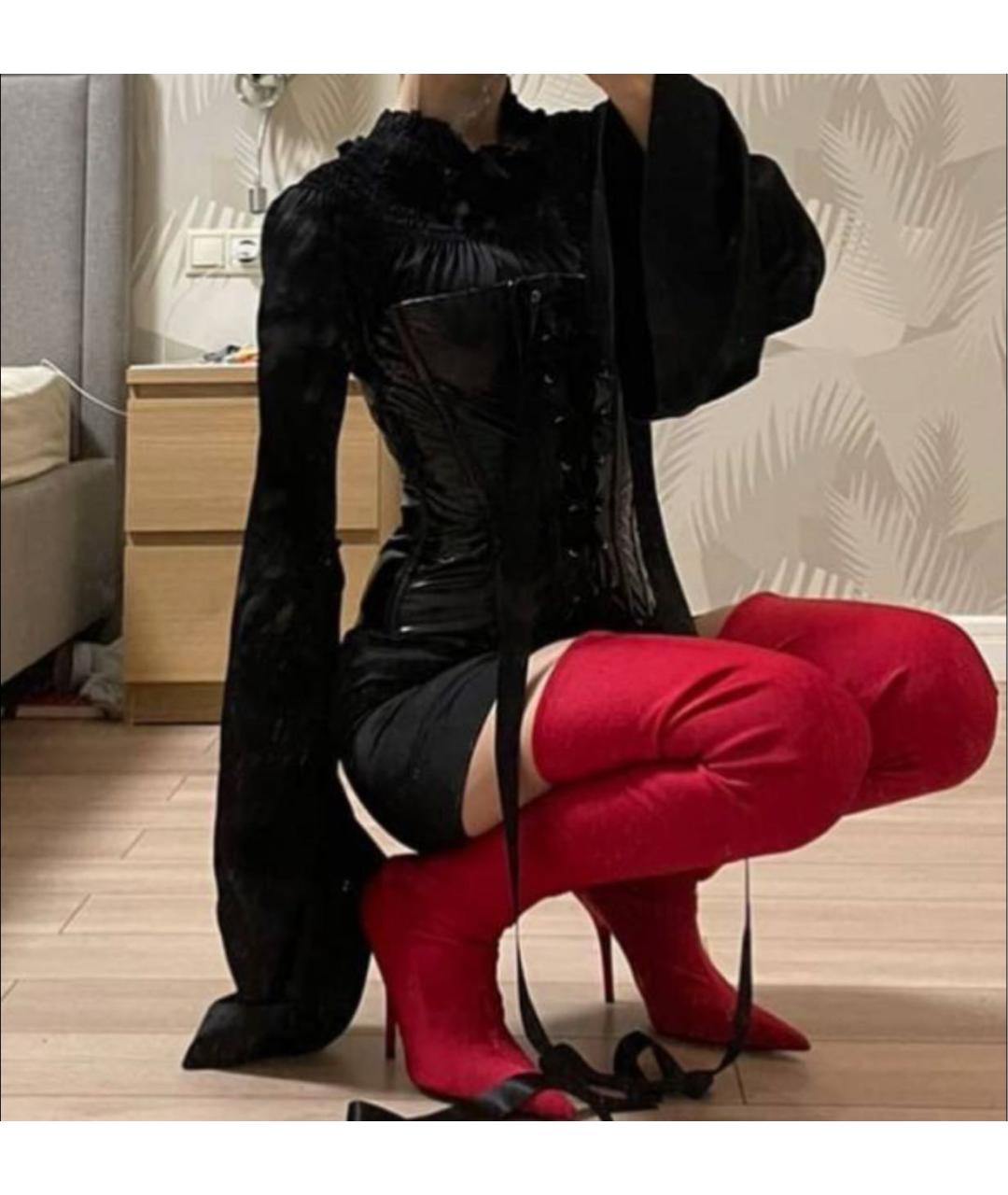 SAINT LAURENT Черная шелковая блузы, фото 5