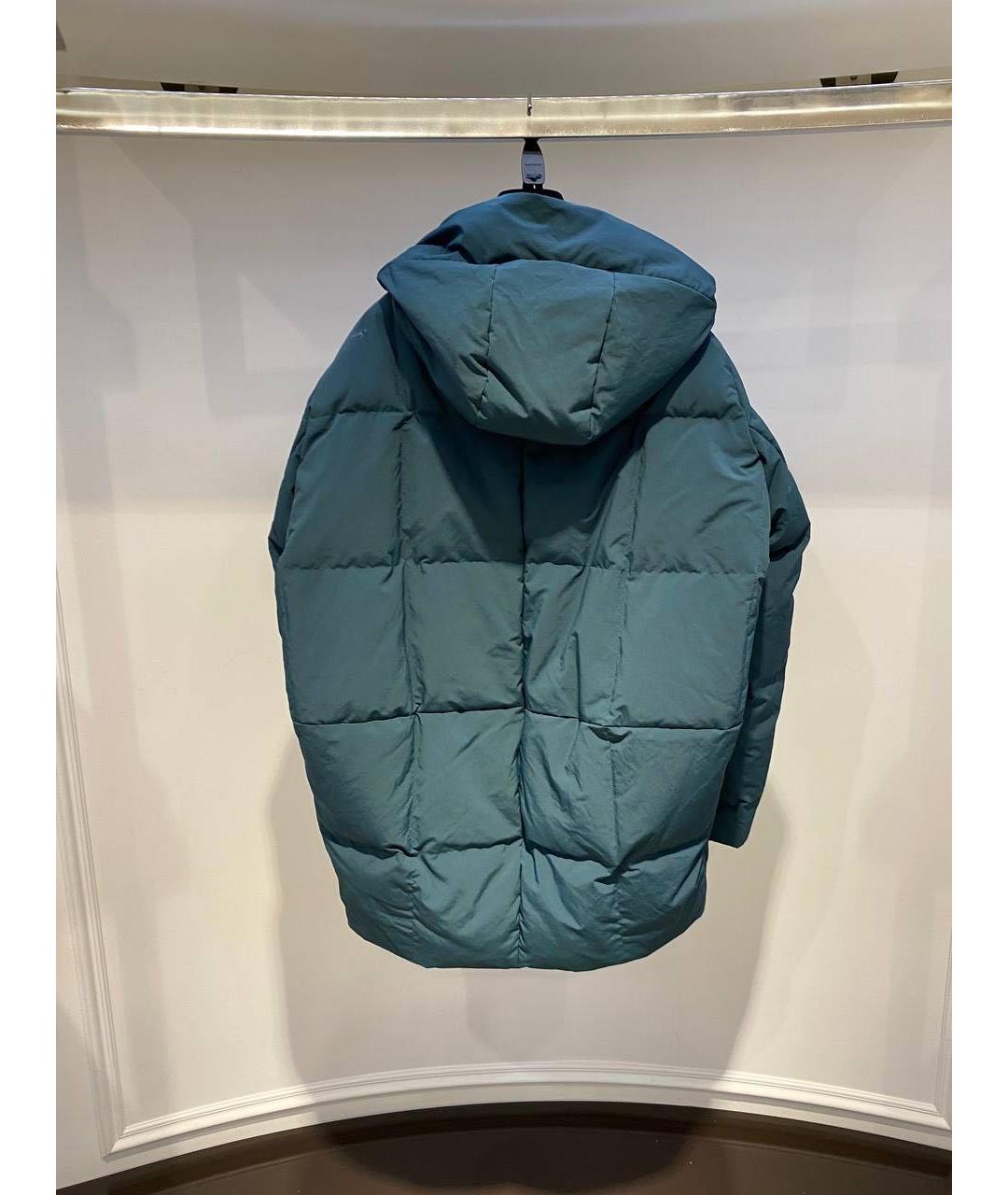 JIL SANDER Зеленый пуховик, фото 2