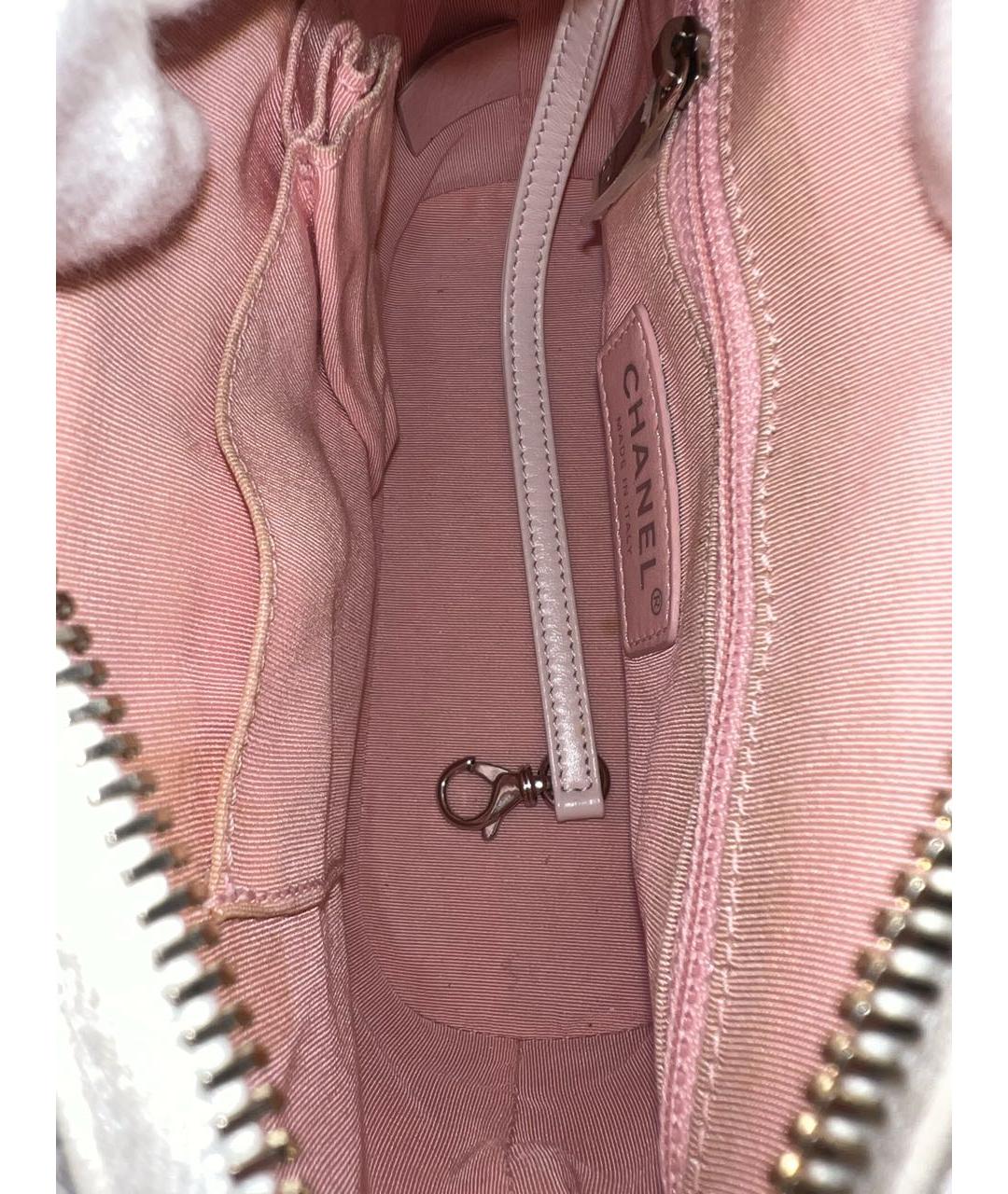 CHANEL Белая кожаная сумка через плечо, фото 7