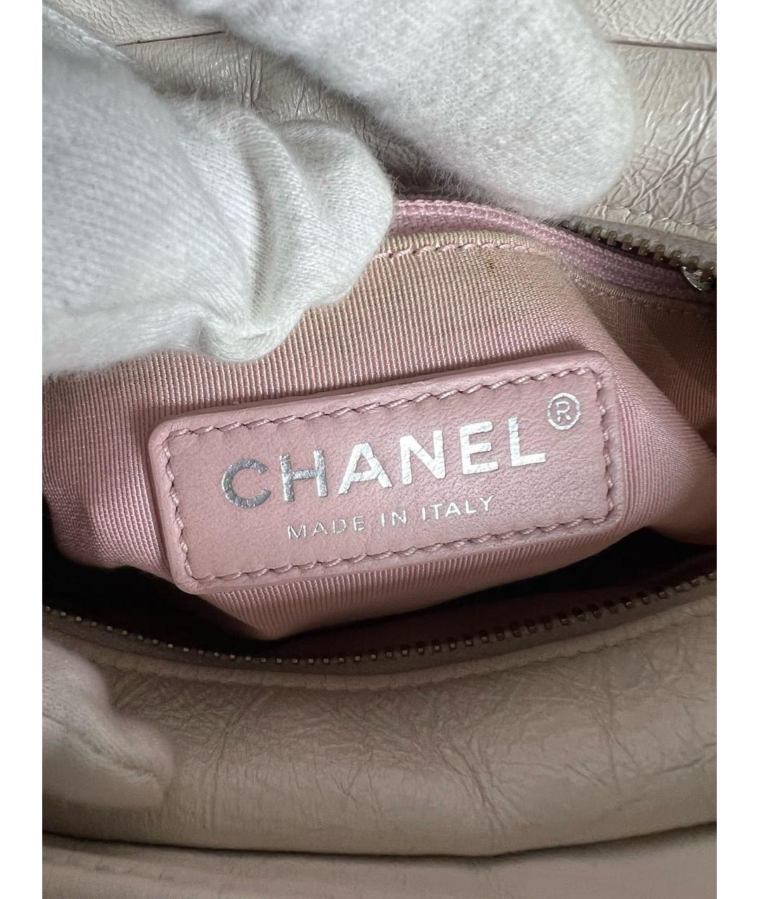 CHANEL Белая кожаная сумка через плечо, фото 8