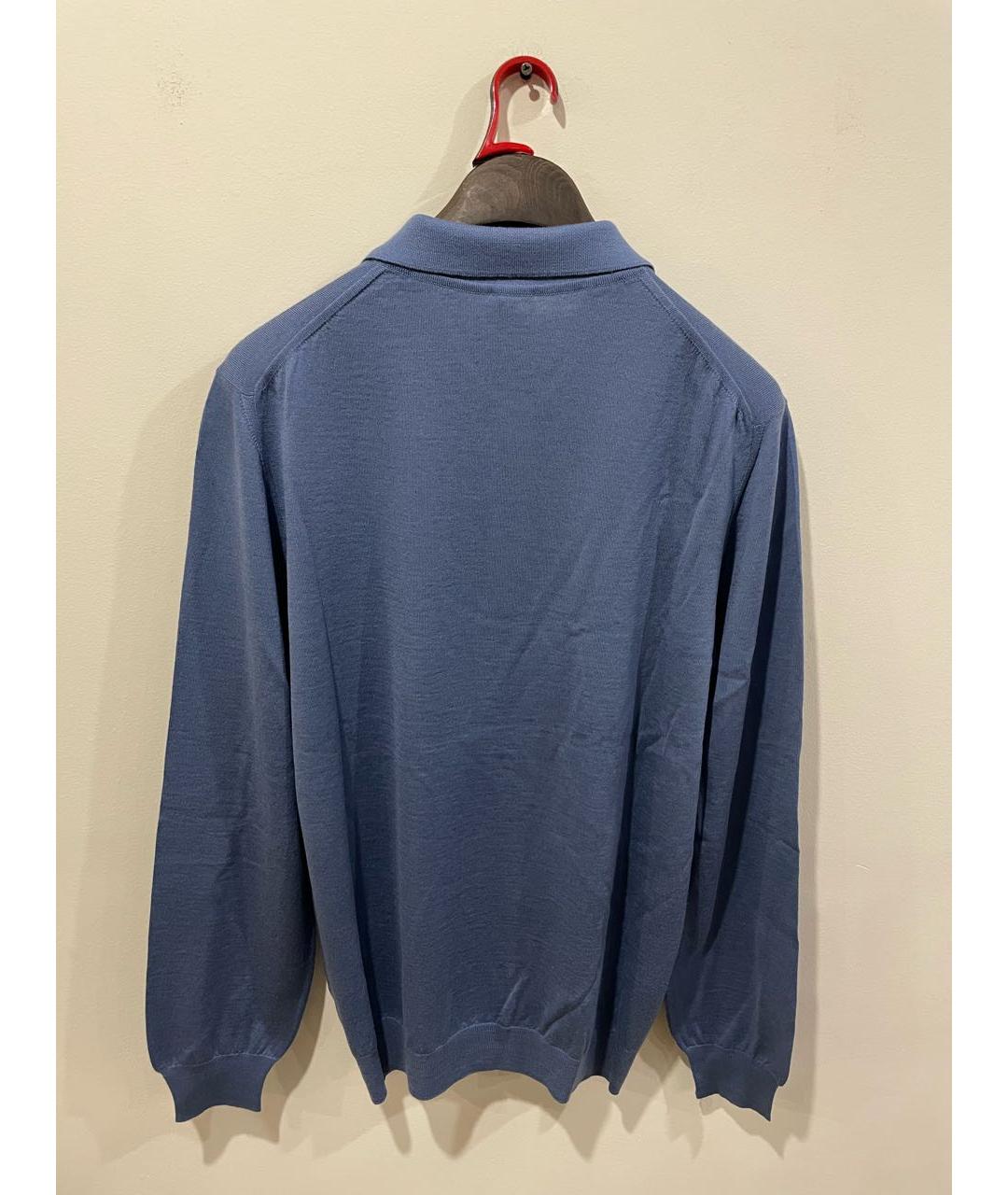 KITON Голубой шерстяной джемпер / свитер, фото 2