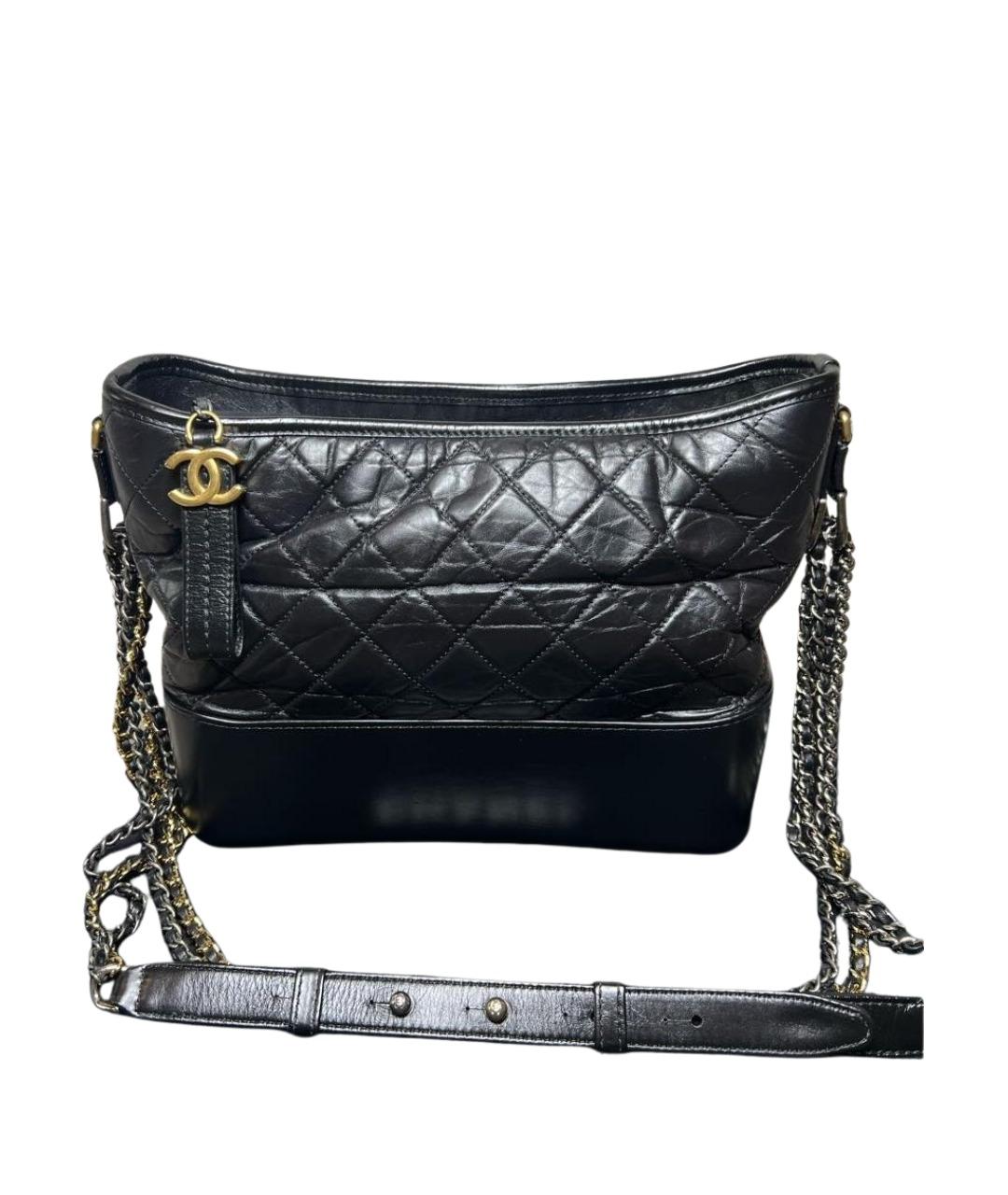 CHANEL Черная кожаная сумка через плечо, фото 1