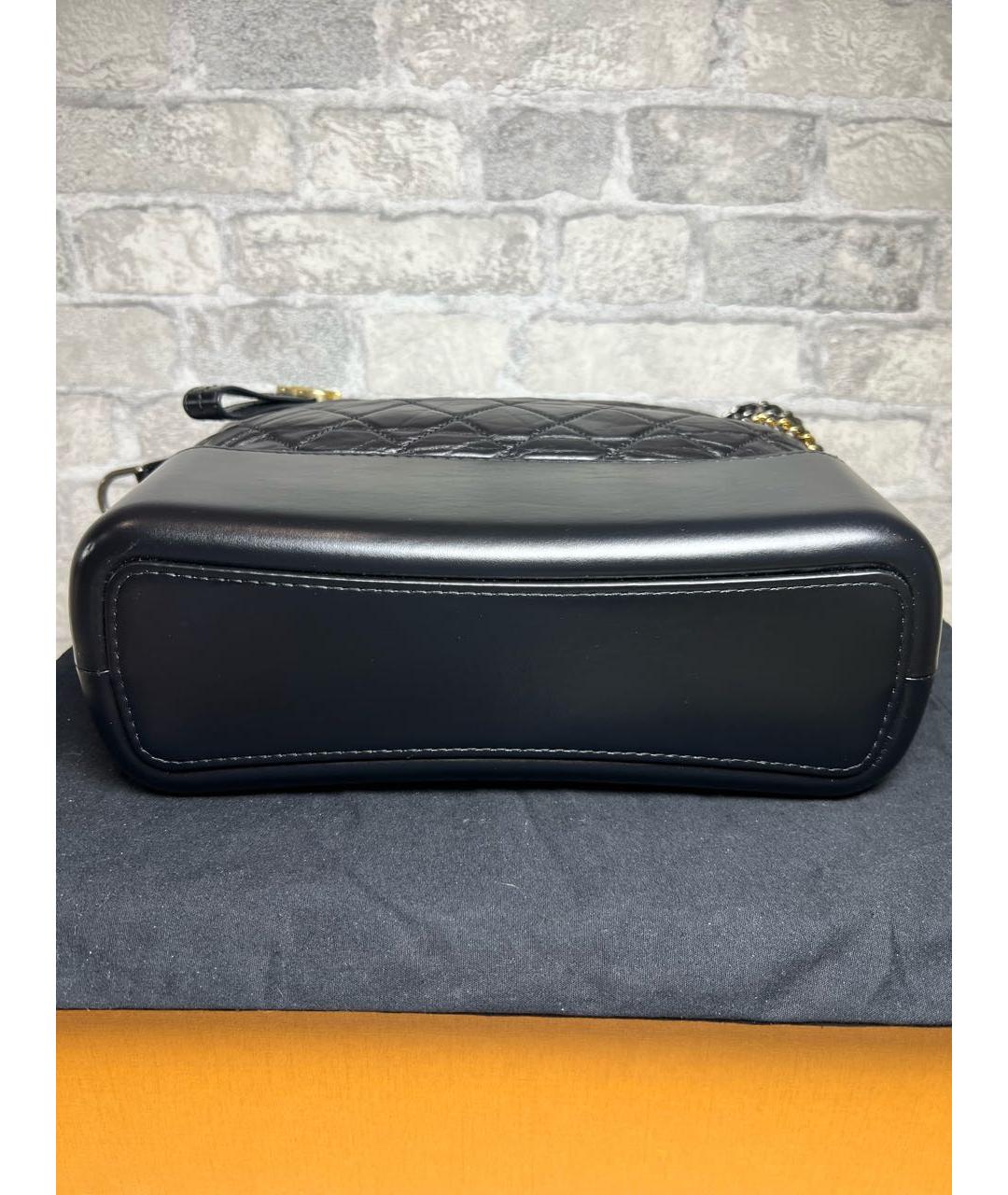 CHANEL Черная кожаная сумка через плечо, фото 6