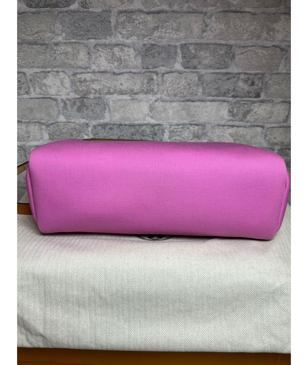 HERMES Розовая кожаная сумка через плечо, фото 5