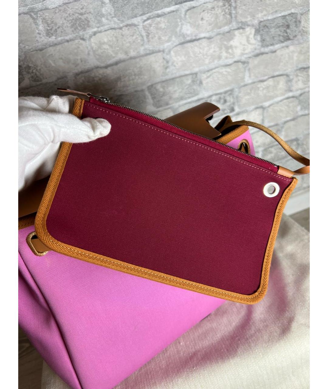 HERMES Розовая кожаная сумка через плечо, фото 6