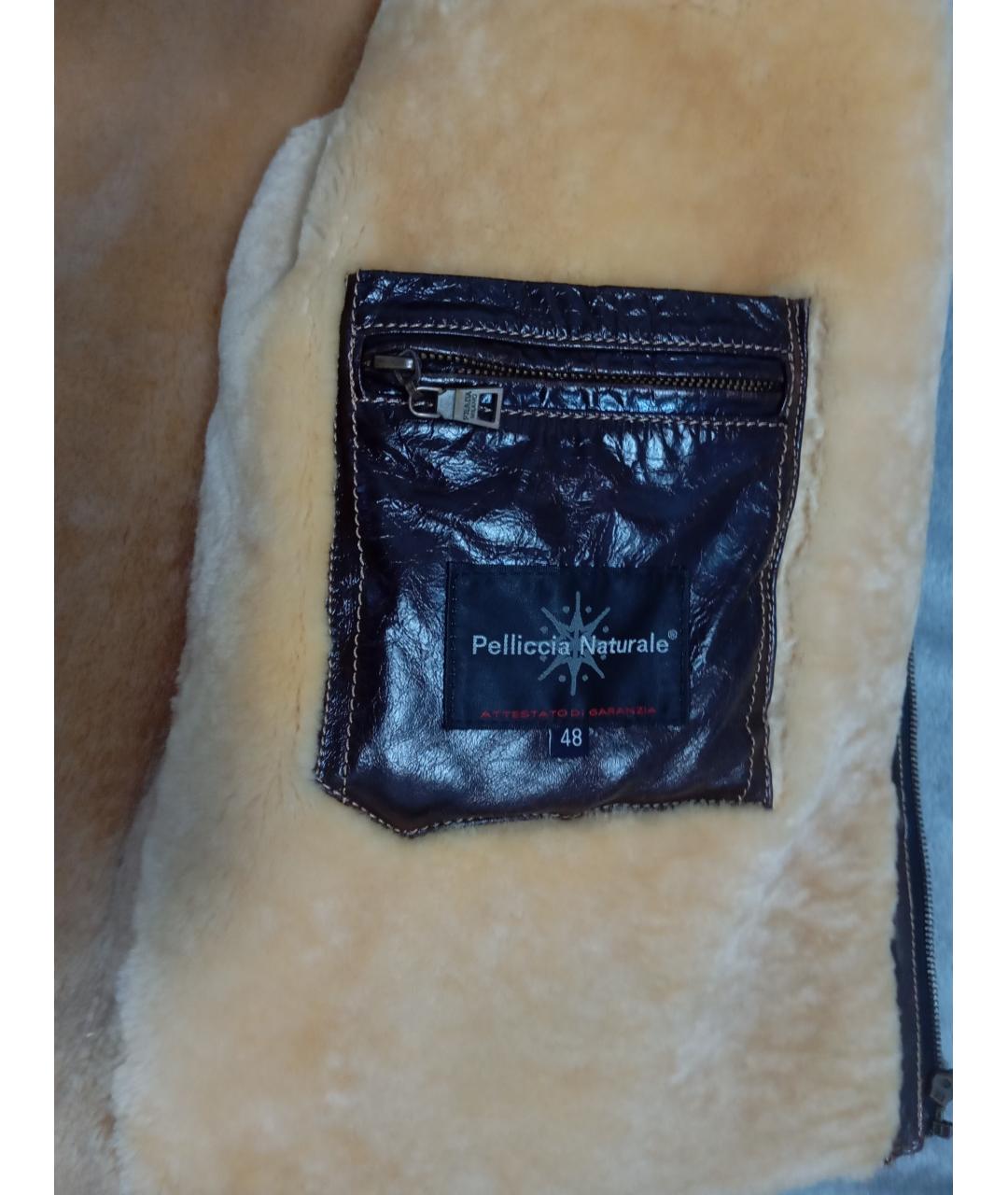 PRADA Коричневая кожаная дубленка/шуба, фото 2