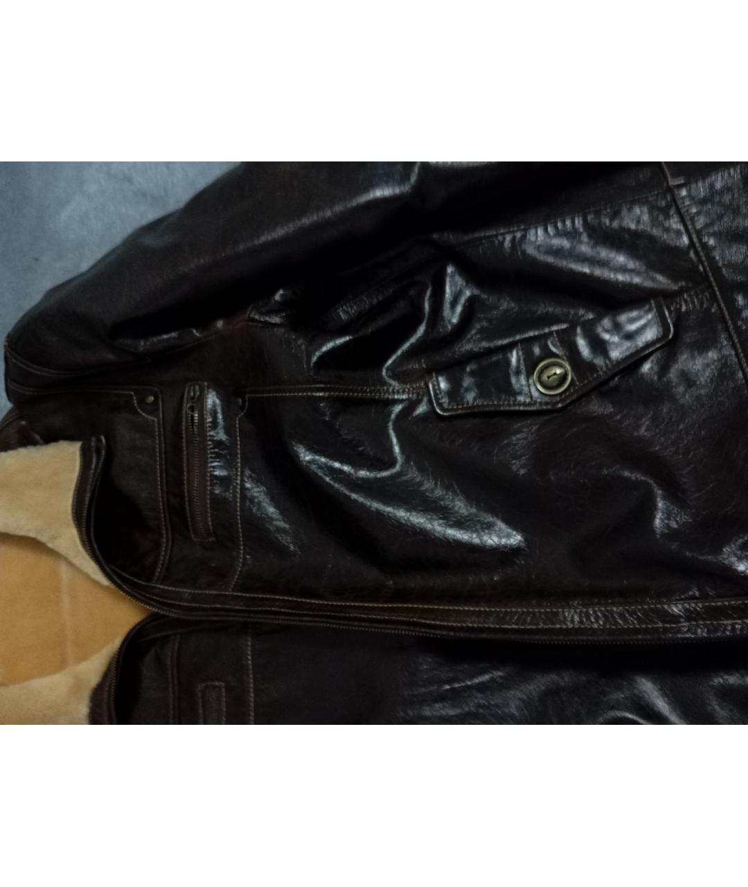 PRADA Коричневая кожаная дубленка/шуба, фото 6