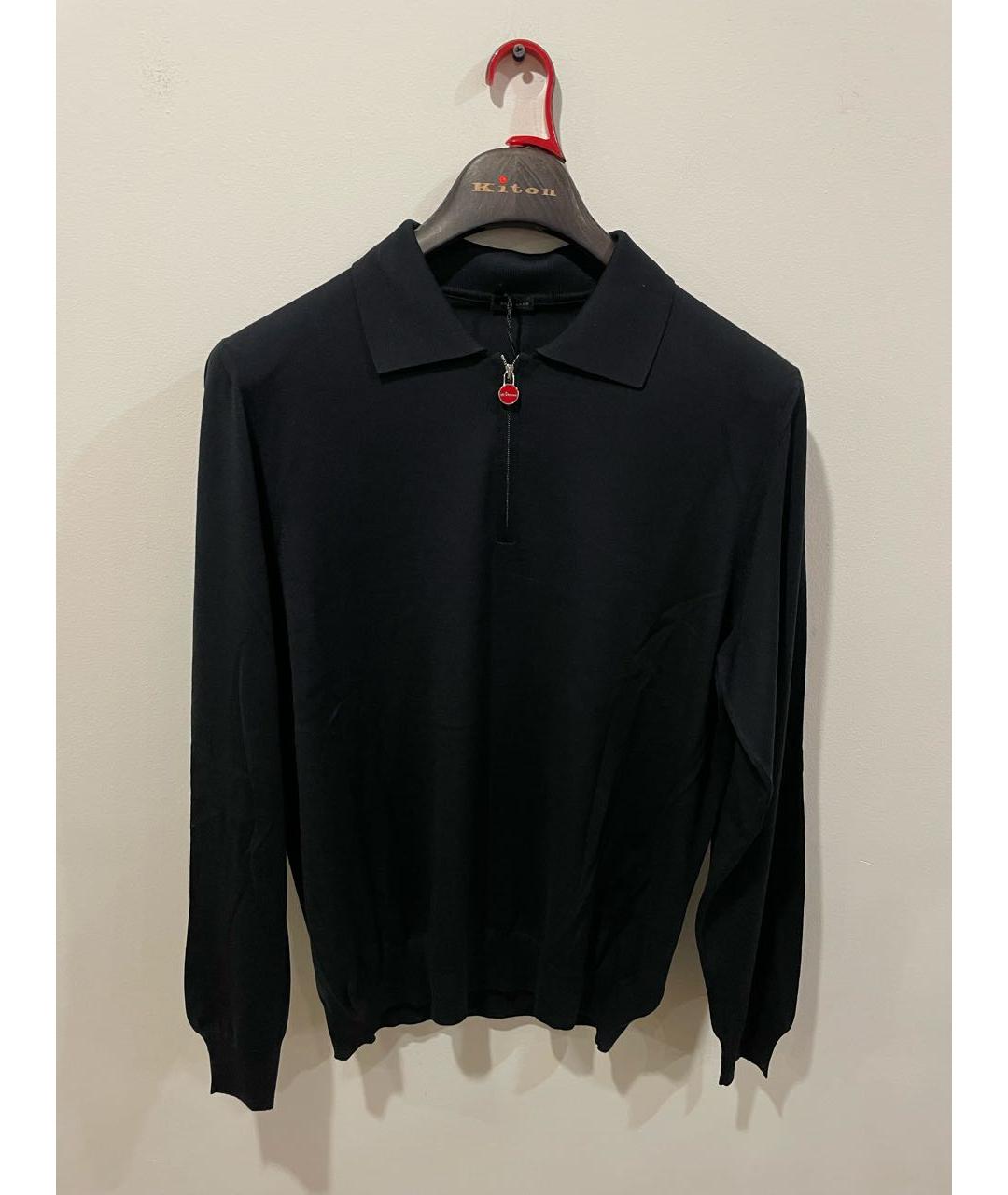 KITON Черный шерстяной джемпер / свитер, фото 5