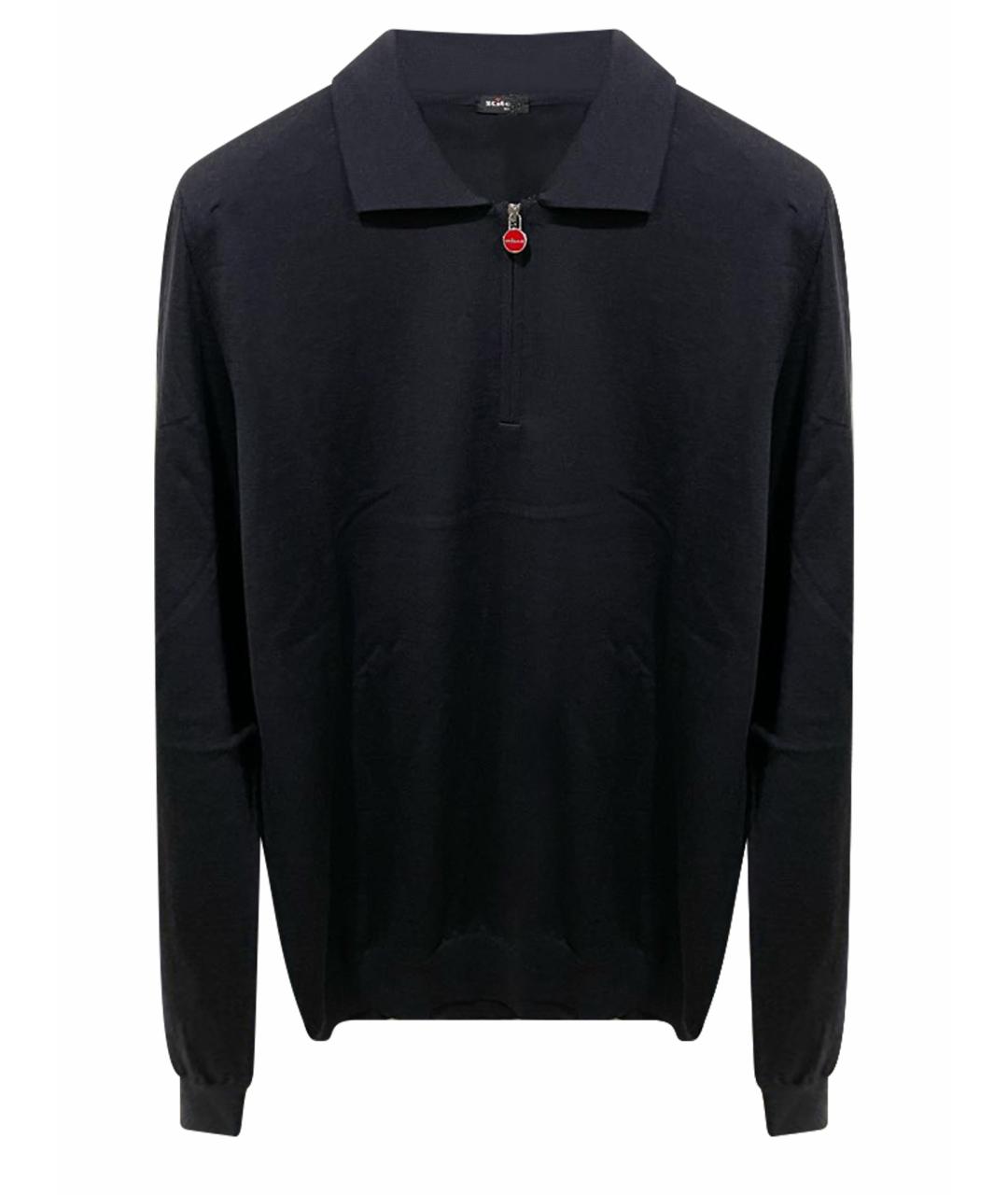 KITON Темно-синий шерстяной джемпер / свитер, фото 1