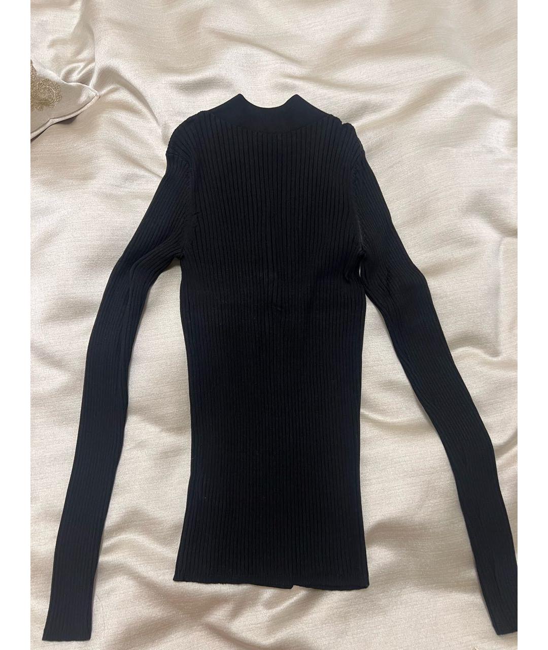 SANDRO Черный вискозный кардиган, фото 2