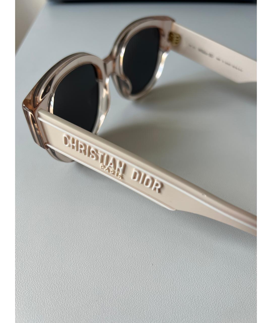 CHRISTIAN DIOR Розовые пластиковые солнцезащитные очки, фото 5