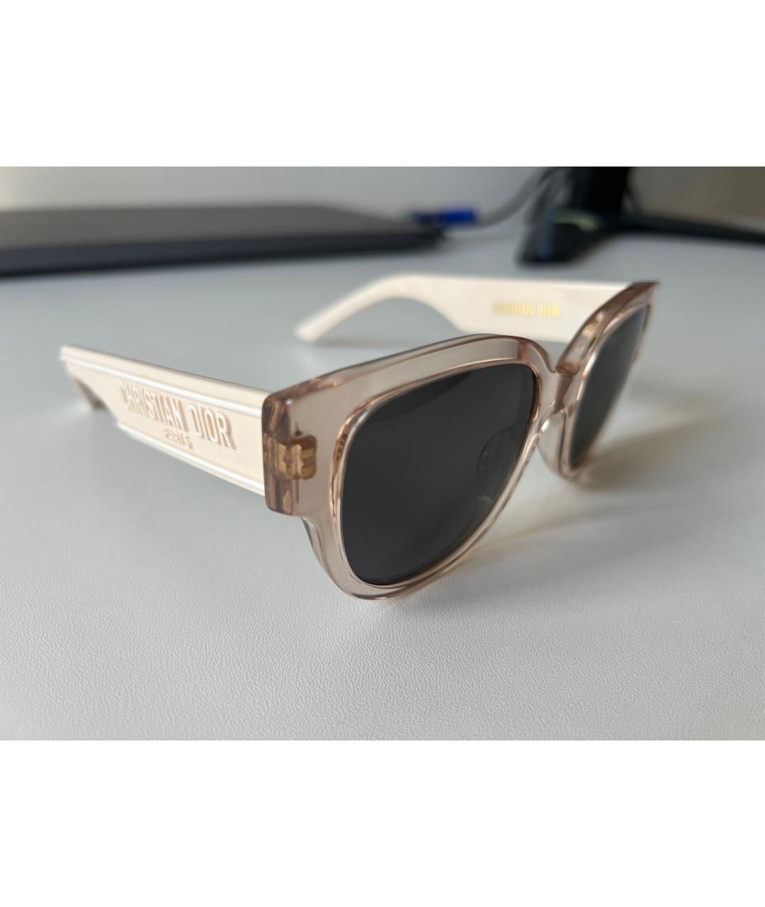 CHRISTIAN DIOR Розовые пластиковые солнцезащитные очки, фото 2