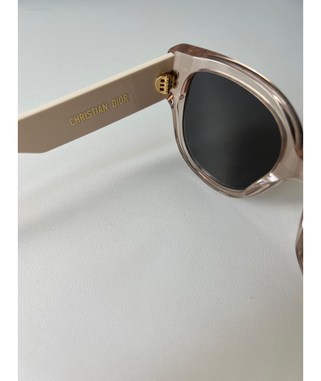CHRISTIAN DIOR Розовые пластиковые солнцезащитные очки, фото 3