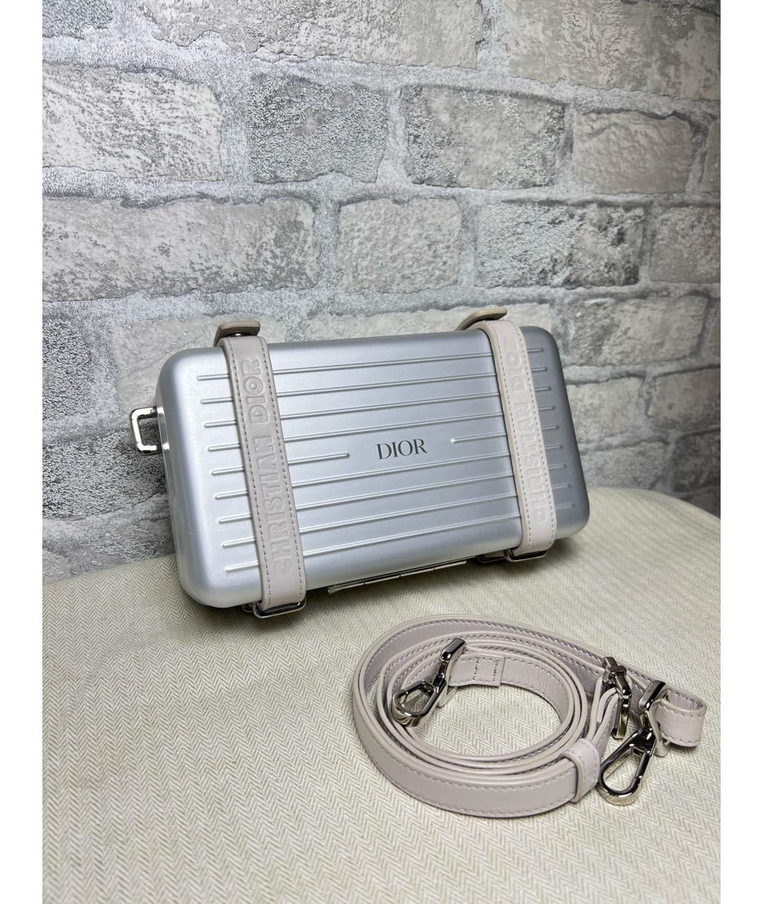 CHRISTIAN DIOR Серебряная сумка на плечо, фото 2