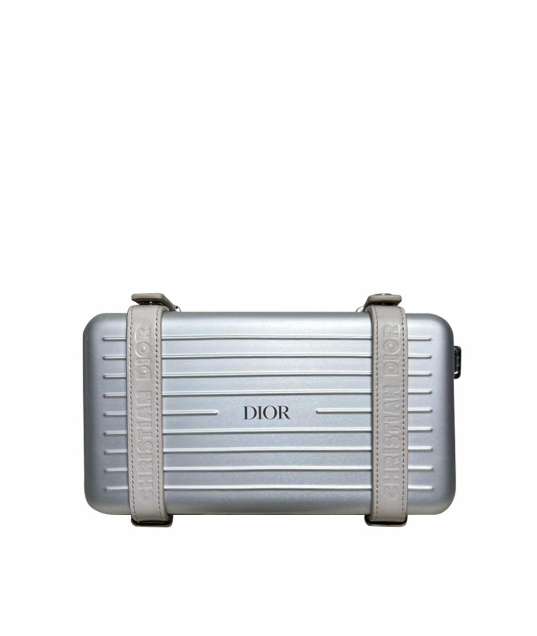 CHRISTIAN DIOR Серебряная сумка на плечо, фото 1