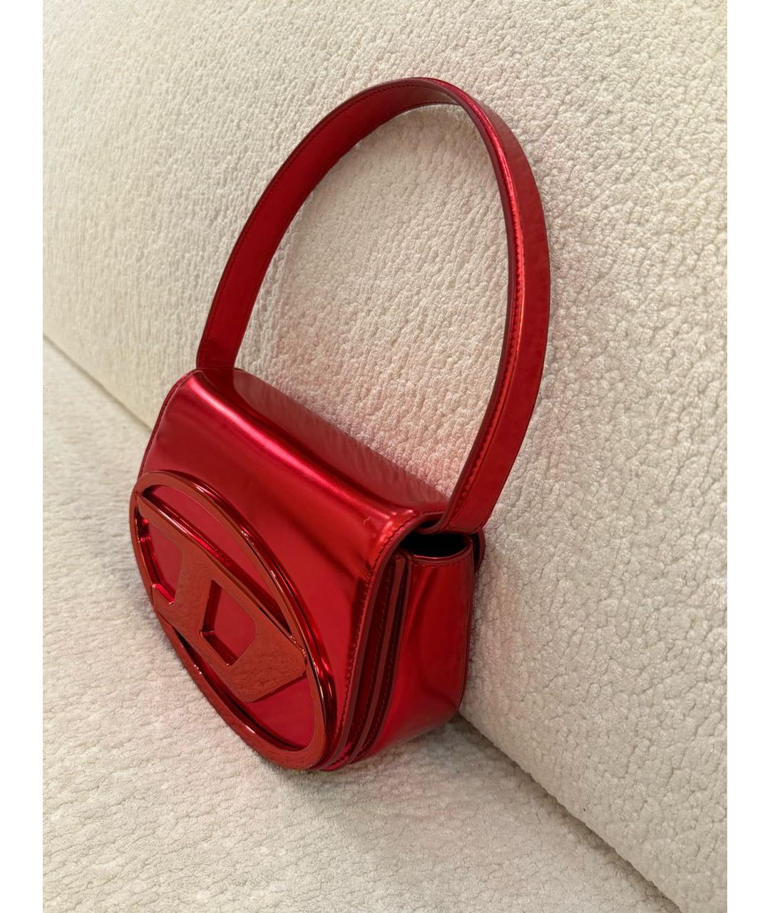 DIESEL Красная сумка с короткими ручками, фото 5