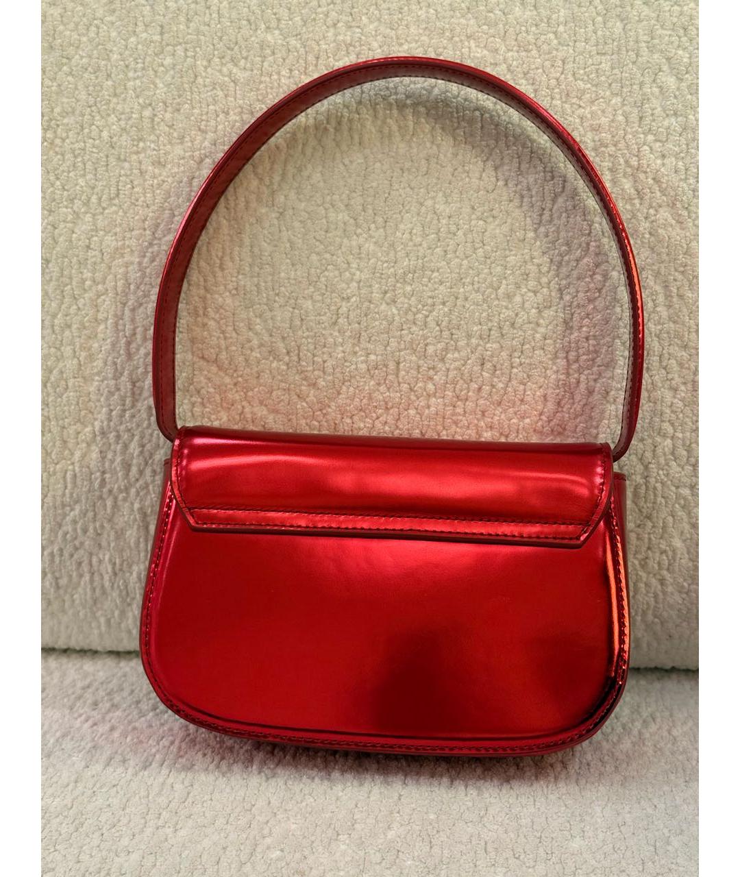 DIESEL Красная сумка с короткими ручками, фото 6