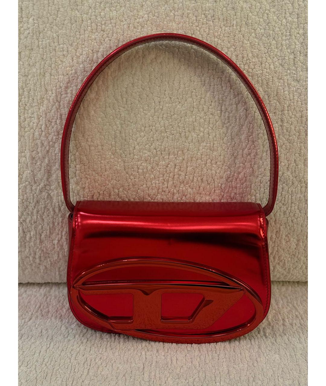 DIESEL Красная сумка с короткими ручками, фото 4