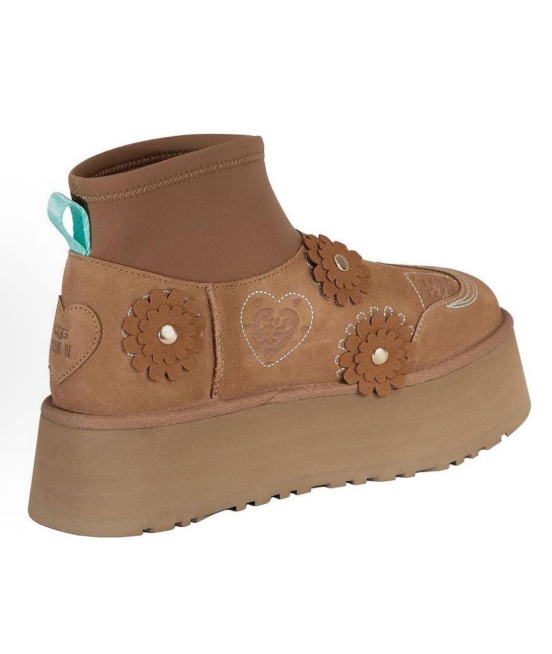 UGG AUSTRALIA Коричневые замшевые ботинки, фото 3