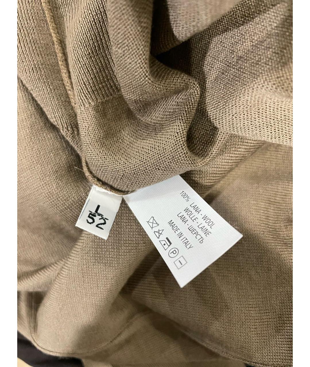 KITON Коричневый шерстяной джемпер / свитер, фото 4